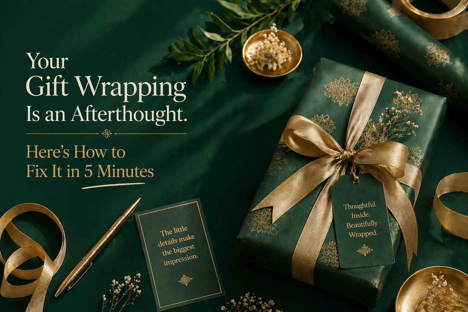Your Gift Wrapping Is an Afterthought. Here's How to Fix It in 5 Minutes