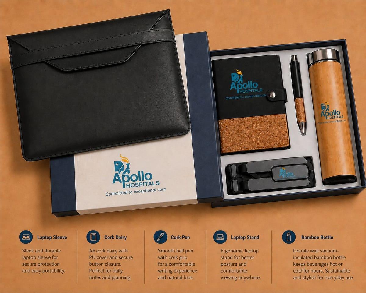 The Cork & Bamboo Desk Kit