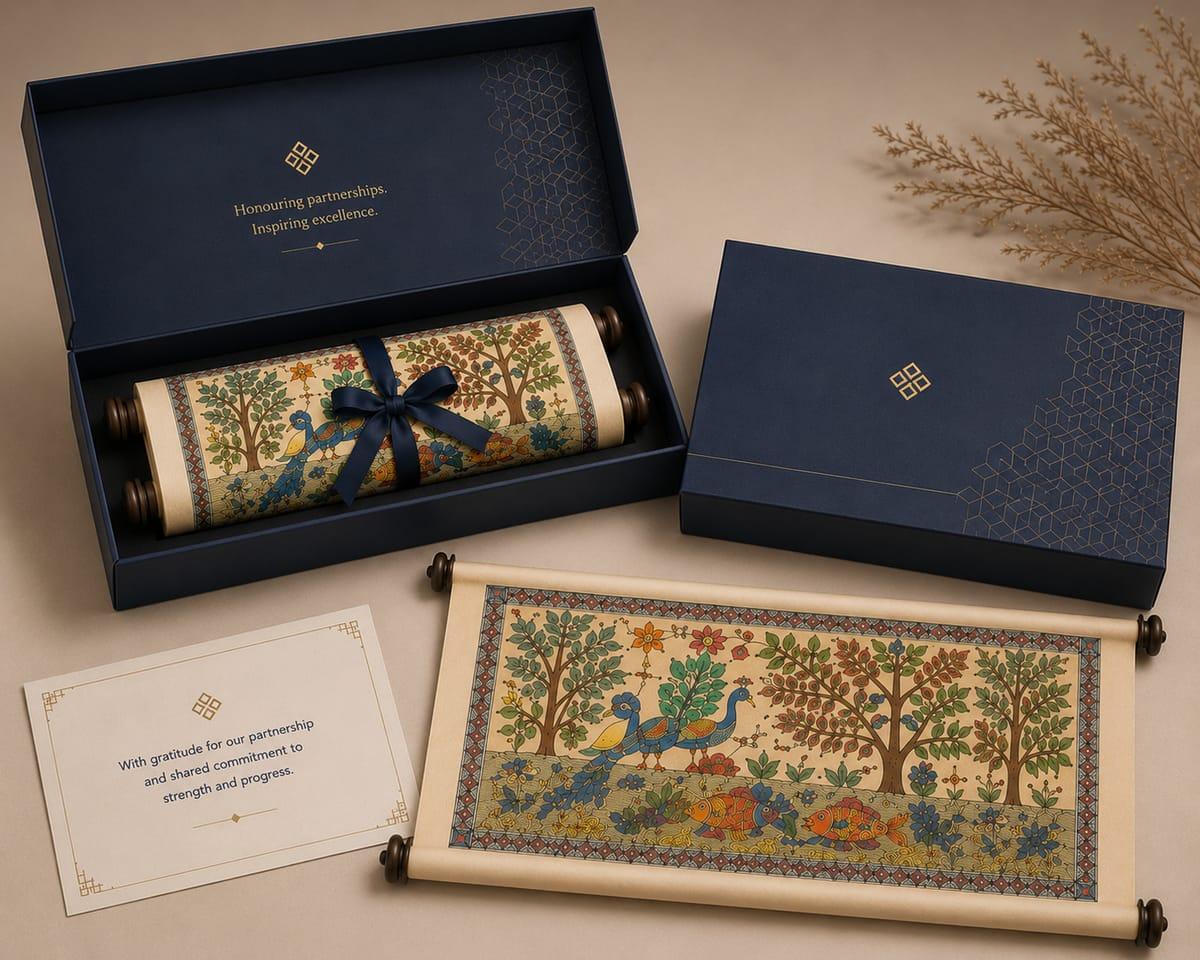 The Madhubani Painting Scroll