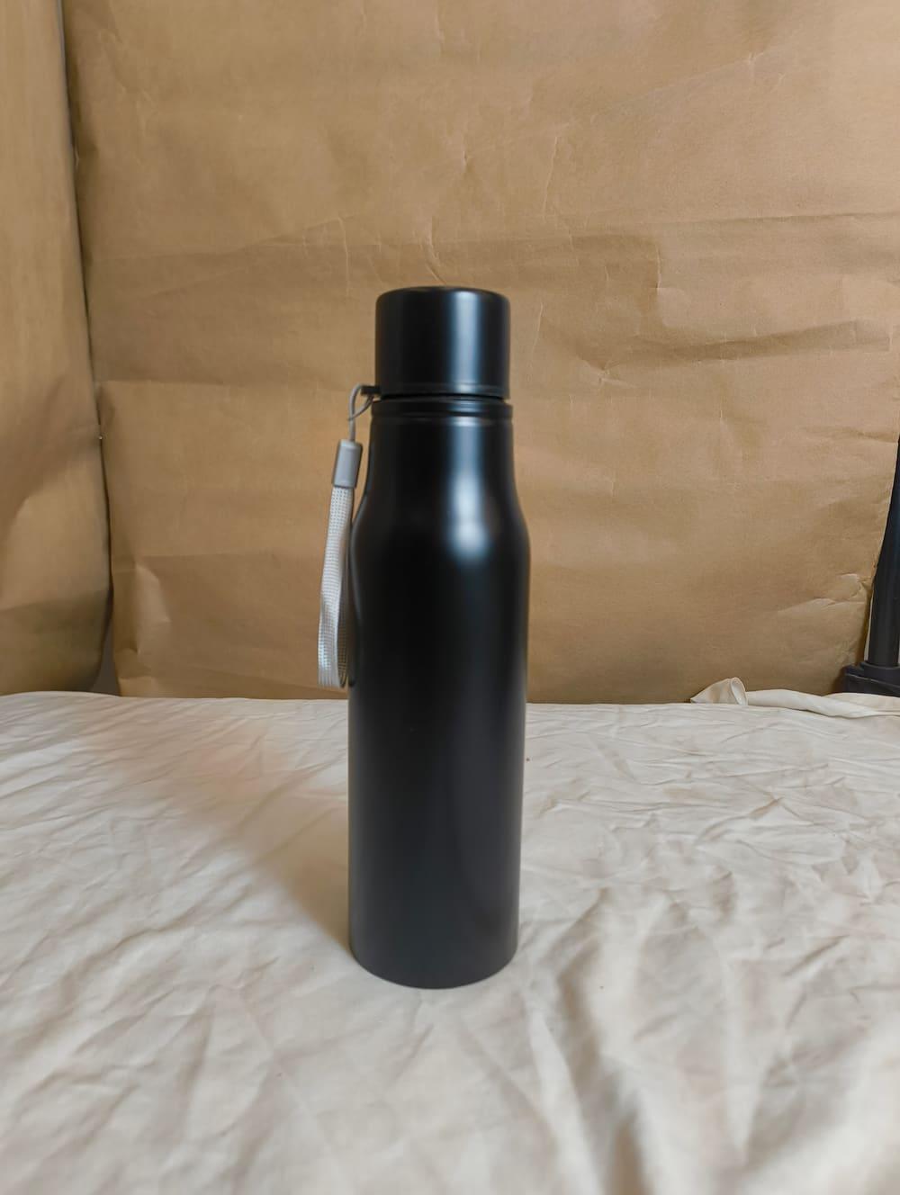 Black stainless steel bottle