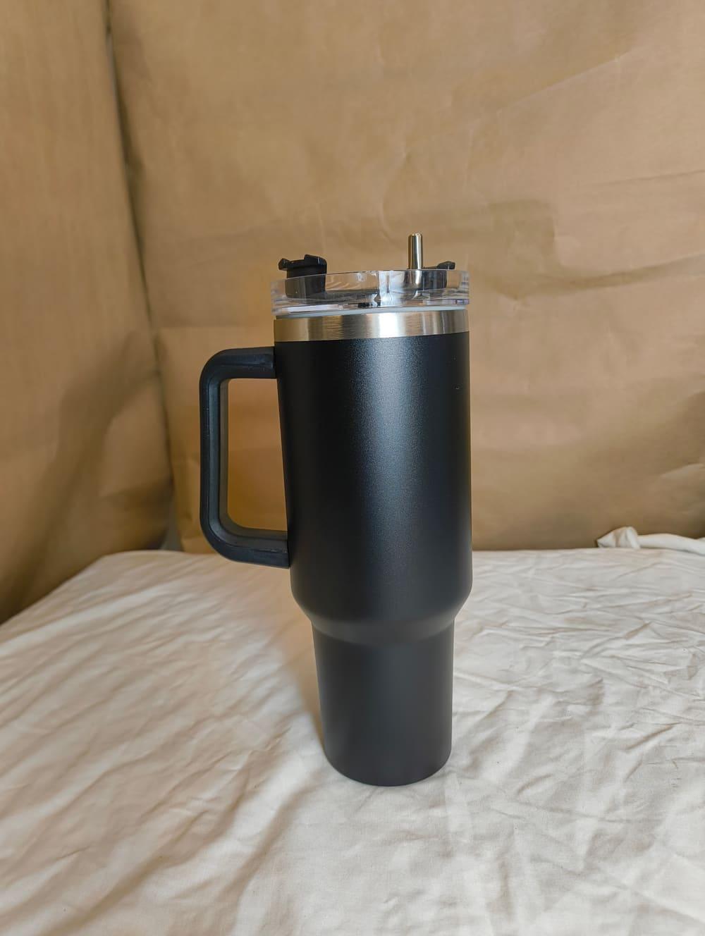 Black Stanley tumbler