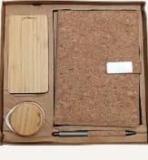 Cork Diary, Earbuds, Power Bank & Pen