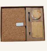 Cork Diary, Earbuds, Power Bank & Pen