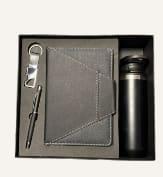 Diary, Pen, Keychain & steel bottle