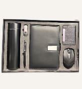 Diary, Pen, PenDrive,
Wireless mouse & temperature bottle