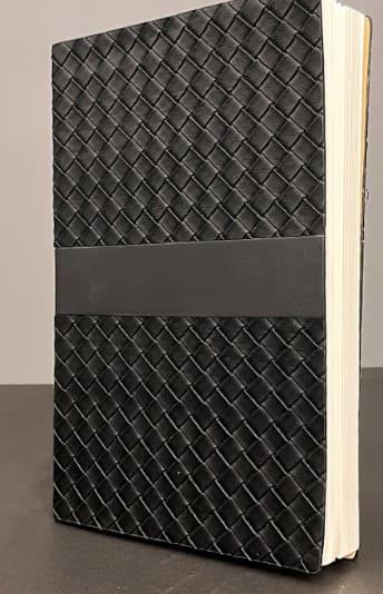 Black Textured Diary
